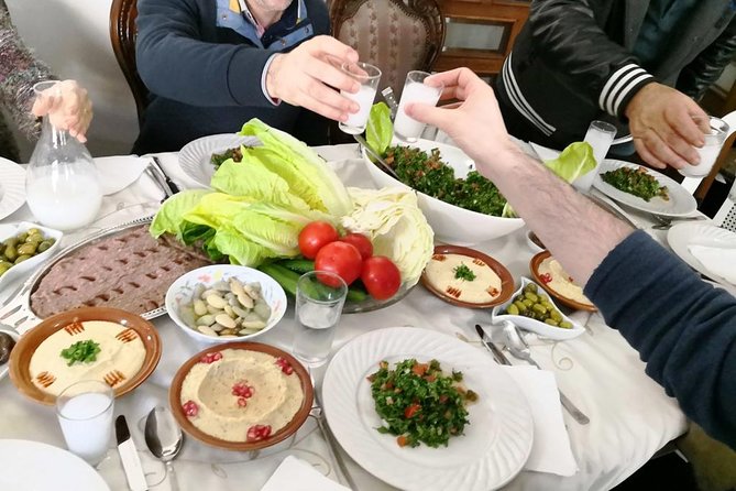 Authentic Lebanese Cooking Lesson and Meal with Tania's Family in Beirut - Sitting down to a Lebanese family meal