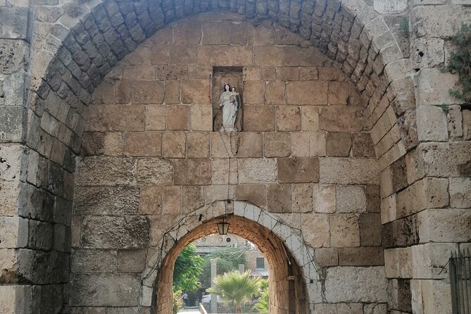 Guided Semi-Private Tour to Jeita, Harissa & Byblos - Harissa and the Virgin Mary statue above Jounieh