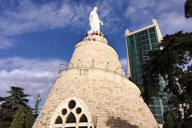 Jeita Grotto, Byblos and Harissa Full-Day Tour from Beirut - Our Lady of Lebanon and the view over Jounieh