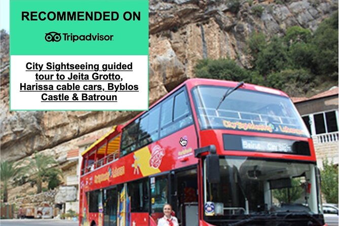 Lebanon Tour Jeita-Harissa & Byblos w/pickup,lunch,entries +guide - Lunch and the value of the $95 package