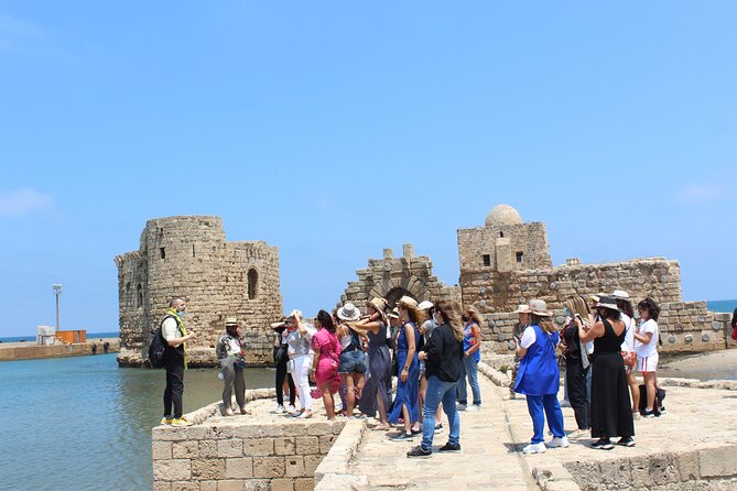 Lebanon tour Sidon & Tyre ruins with pick-up, guide,lunch+entries - Lebanese brunch breaks up the ruins